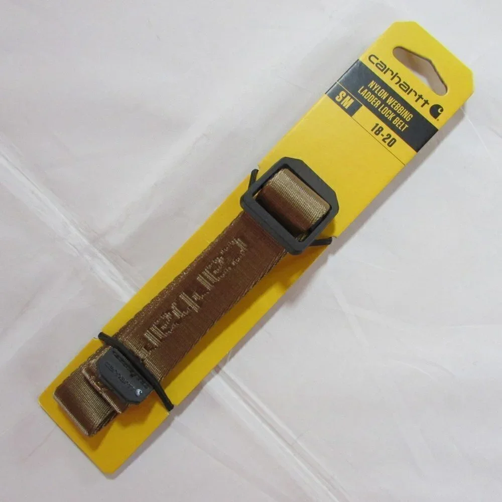 Carhartt Youth Nylon 25mm Webbing Ladder Lock Belt - Yukon - WB5661-K